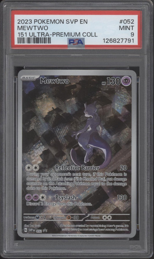 Mewtwo Pokemon 151 Ultra Premium Collection #052 PSA 9 #2