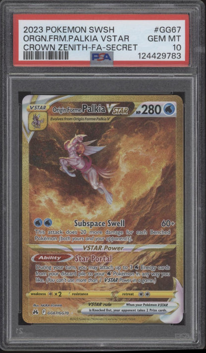 Origin Forme Palkia VSTAR Pokemon Crown Zenith Full Art Secret #GG67 PSA 10 #2