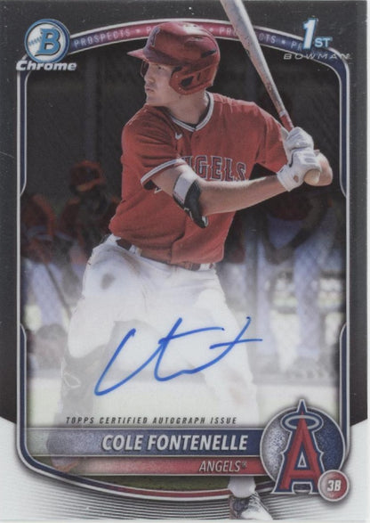 Cole Fontenelle 2025 Bowman Chrome Prospects Auto #CPA-CF