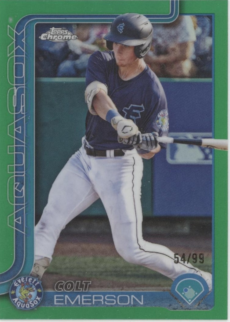 Colt Emerson 2025 Topps Chrome Pro Debut Green Refractor 54//99 #PDC-33