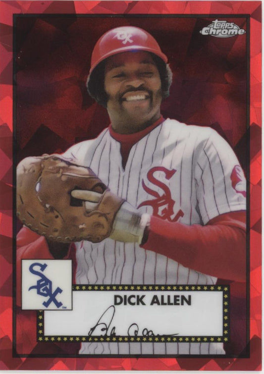 Dick Allen 2021 Topps Chrome Platinum Anniversary Red Ice Refractor 072/100 #429