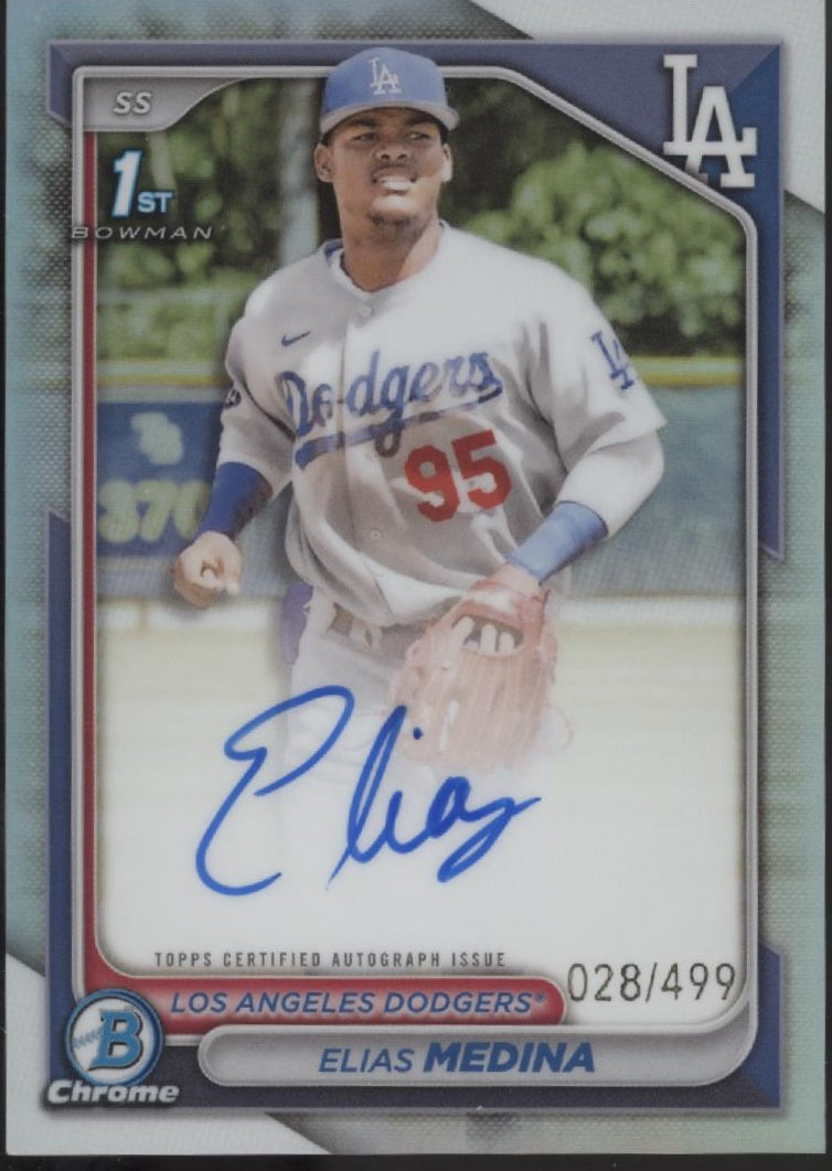 Elias Medina 2024 Bowman Chrome Auto 028/499 #CPA-EME