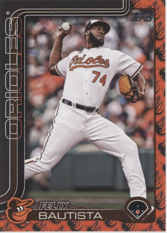 Felix Bautista 2025 Topps Series 2 Orioles Logo Parallel #423