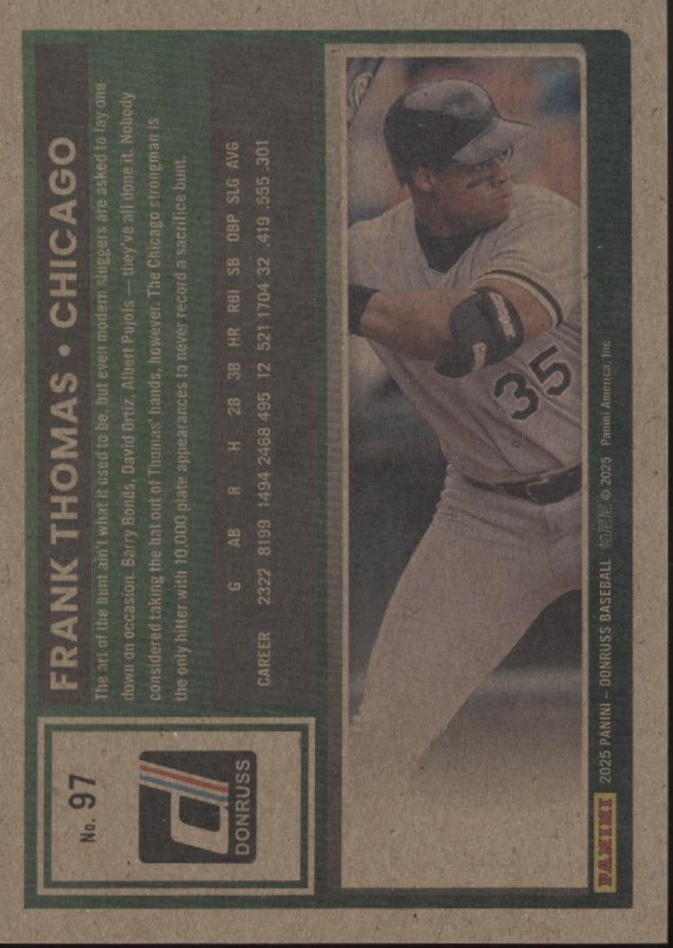 Frank Thomas 2025 Panini Donruss Artist Proof 09/25 #97