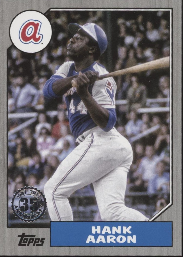 Hank Aaron 2022 Topps 35th Anniversary 166/299 #87TB-9