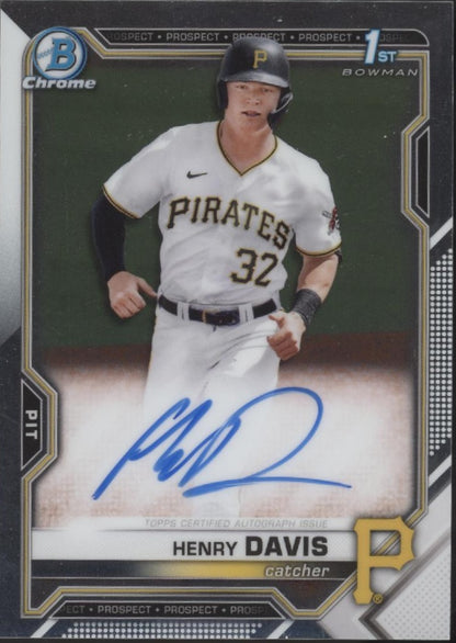 Henry Davis 2021 Bowman Chrome Prospects Auto #CDA-HD