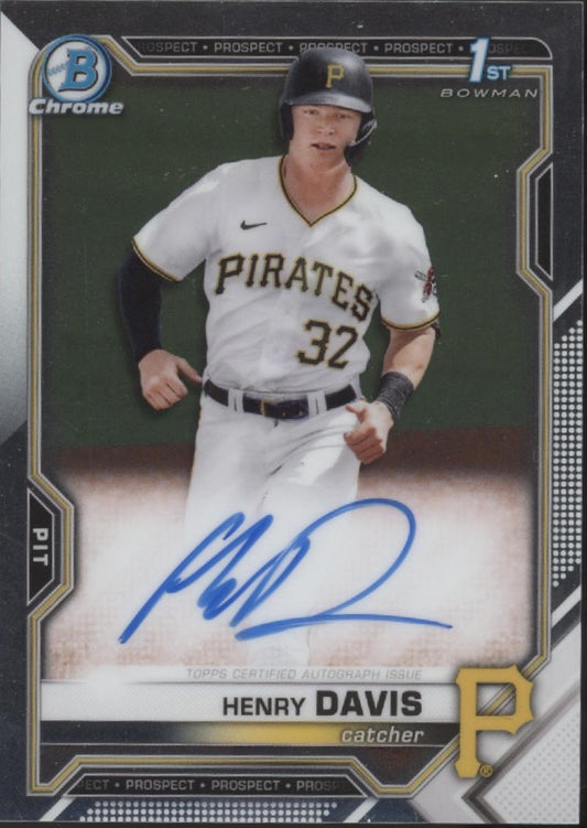 Henry Davis 2021 Bowman Chrome Prospects Auto #CDA-HD