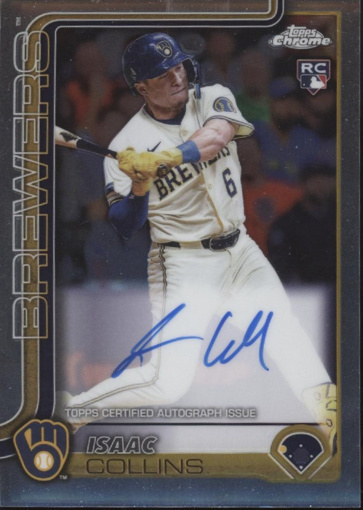 Isaac Collins 2025 Topps Chrome RC Auto #RA-IC
