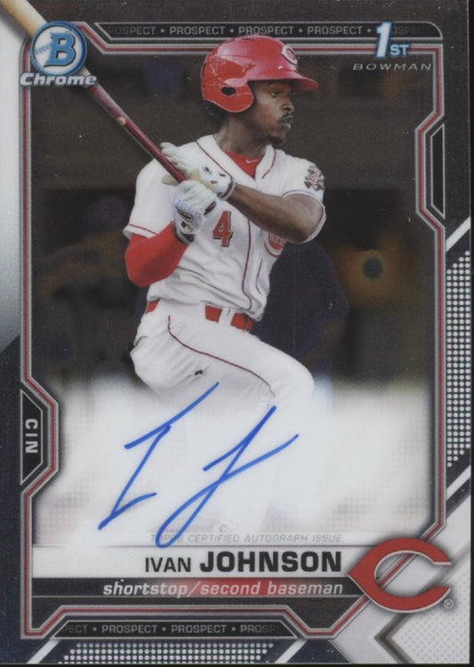 Ivan Johnson 2021 Bowman Chrome Prospects Auto #CPA-IL