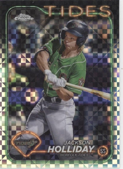 Jackson Holiday 2024 Topps Chrome Pro Debut Xfractor Refractor #PDC-27