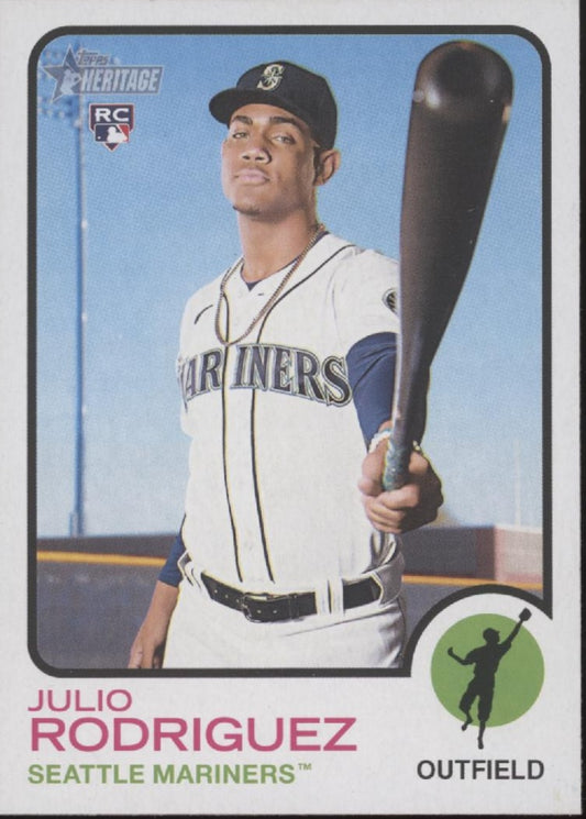 Julio Rodriguez 2022 Topps Heritage RC #700 #3