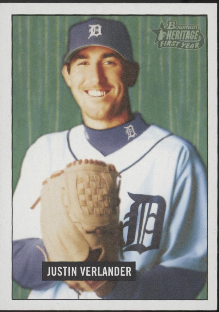Justin Verlander 2005 Topps Heritage First Year RC #220