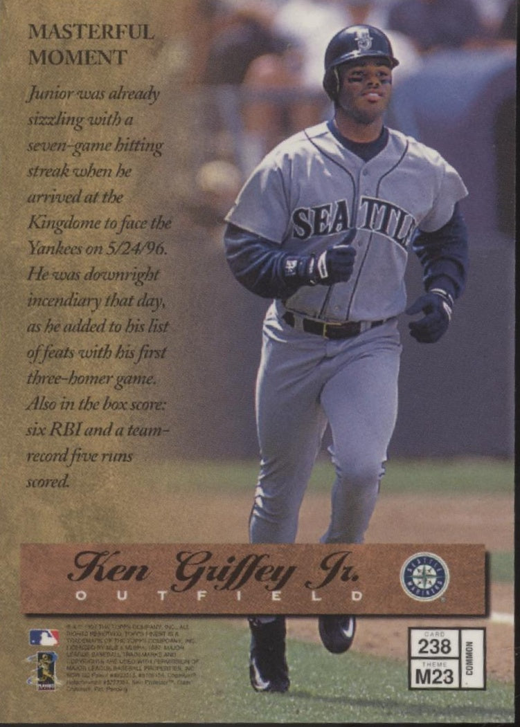 Ken Griffey Jr. 1997 Topps Finest Masters with Coating #238