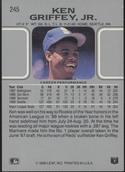Ken Griffey Jr. 1990 Leaf #245 #3