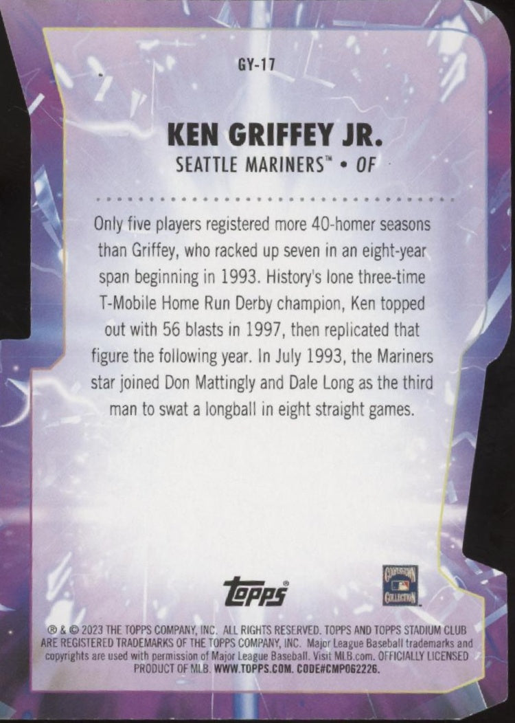 Ken Griffey Jr. 2023 Topps Stadium Club Goin' Yard! Die-Cut #GY-17