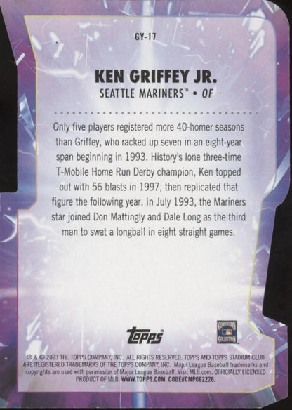 Ken Griffey Jr. 2023 Topps Stadium Club Goin' Yard! Die-Cut #GY-17