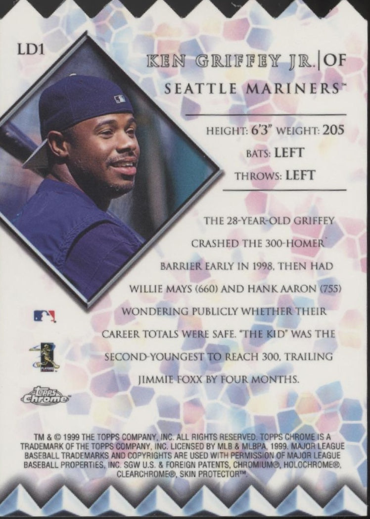 Ken Griffey Jr. 1999 Topps Chrome Lords of the Diamond Die-Cut #LD1