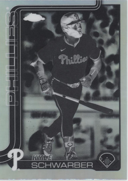 Kyle Schwarber 2025 Topps Chrome Negative Refractor #31