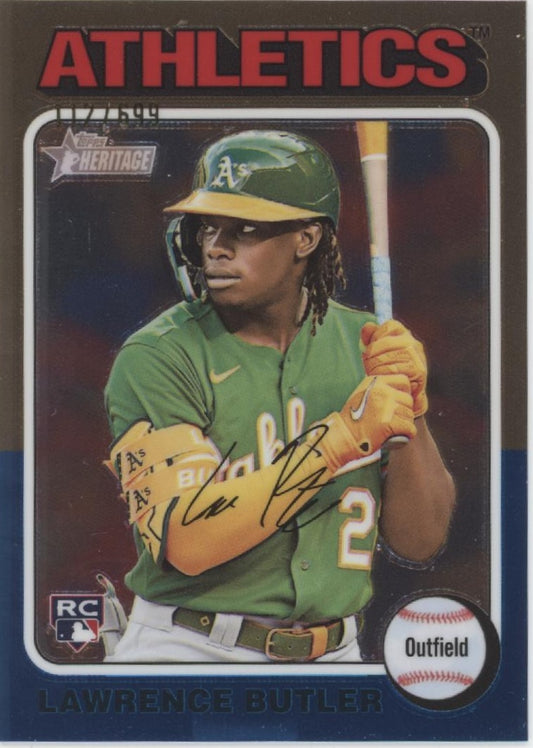 Lawrence Butler 2024 Topps Chrome Heritage RC 112/699 #148