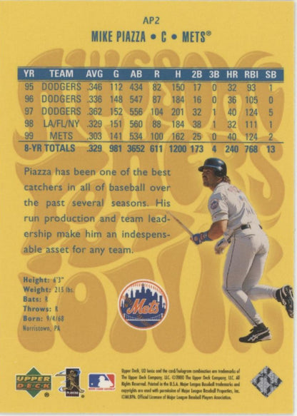 Mike Piazza 2000 Upper Deck Ionix Awesome Powers #AP2