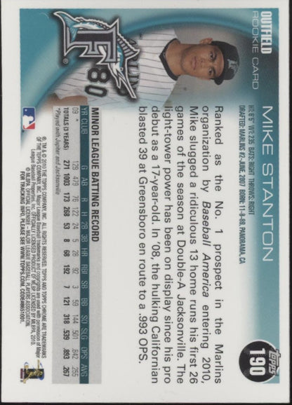 Mike Stanton 2010 Topps Chrome RC #190