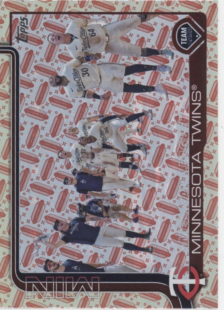 Minnesota Twins 2025 Topps Series 2 Value Box Holiday Hot Dog Holo 74/99 #688