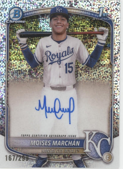 Moises Marchan 2025 Bowman Chrome Prospects Speckle Refractor 167/299 #CPA-MM
