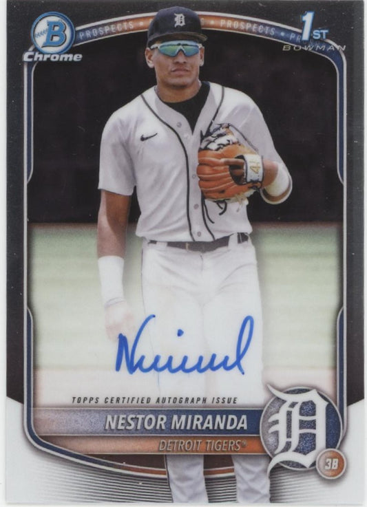 Nestor Miranda 2025 Bowman Chrome Prospects Auto #CPA-NM