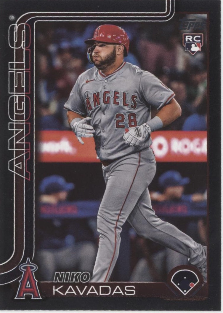 Niko Kavadas 2025 Topps Series 1 Black RC 69/75 #278
