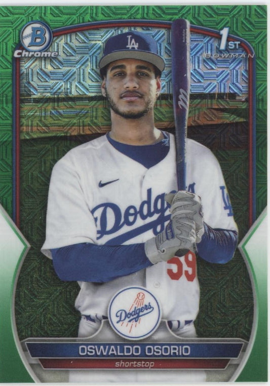 Oswaldo Osorio 2023 Bowman Chrome Green Mojo Refractor 06/99 #BCP-152