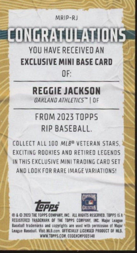 Reggie Jackson 2023 Topps Rip Mini 32/45 #MRIP-RJ
