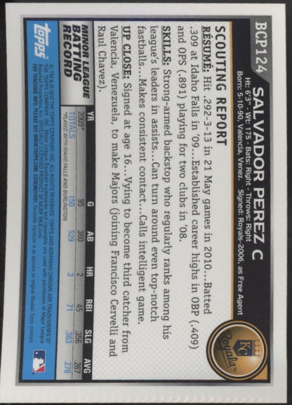 Salvador Perez 2010 Bowman Chrome #BCP124 #1