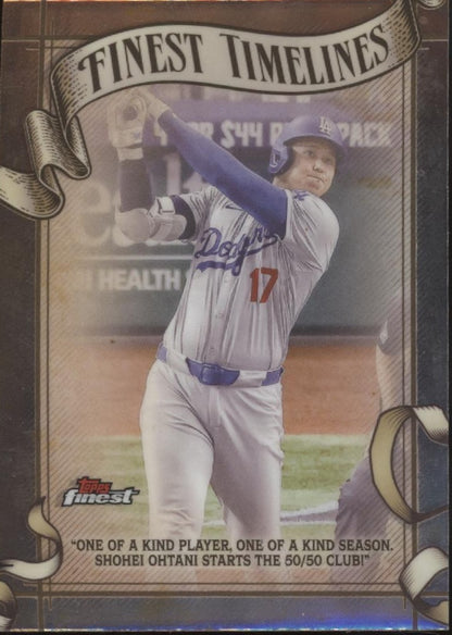 Shohei Ohtani 2025 Topps Finest Timelines #FT-12