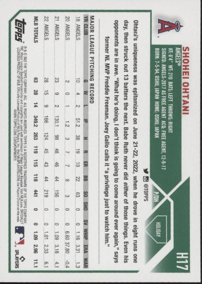 Shohei Ohtani 2023 Topps Holiday #H17