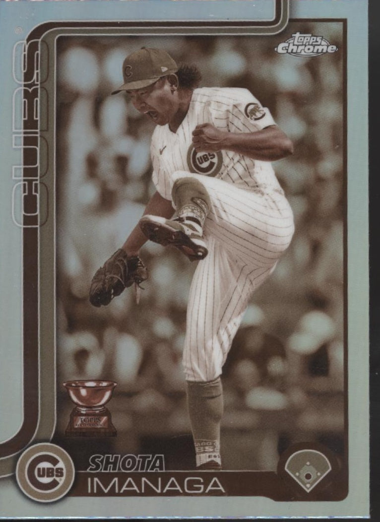 Shota Imanga 2025 Topps Chrome Sepia Refractor #149