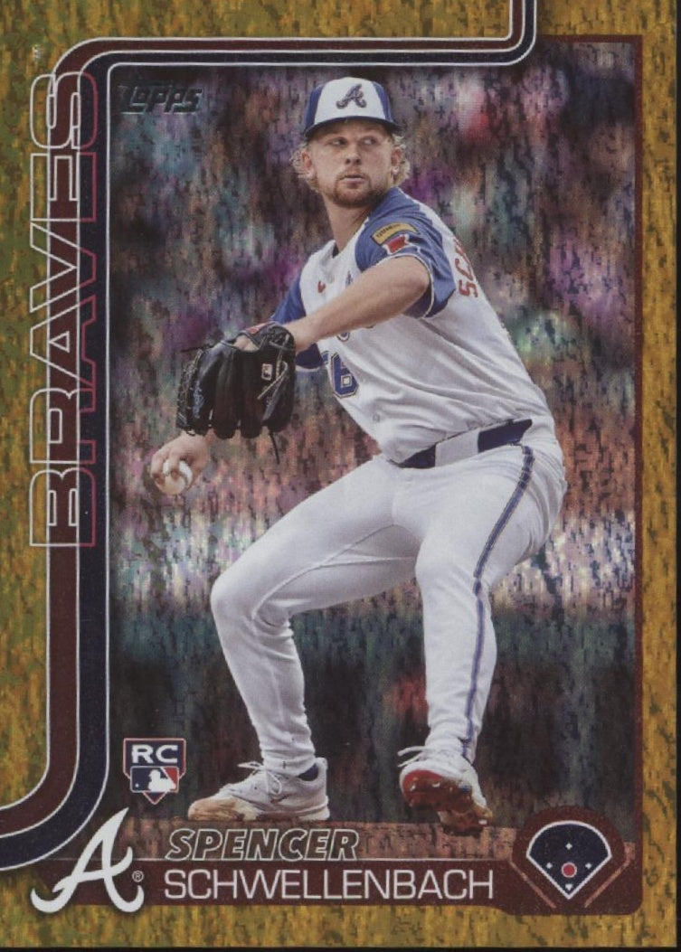 Spencer Schwellenbach 2025 Topps Series 1 Gold Mini Diamond Holo 32/50 #103