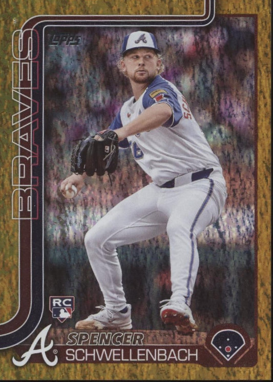 Spencer Schwellenbach 2025 Topps Series 1 Gold Mini Diamond Holo 32/50 #103