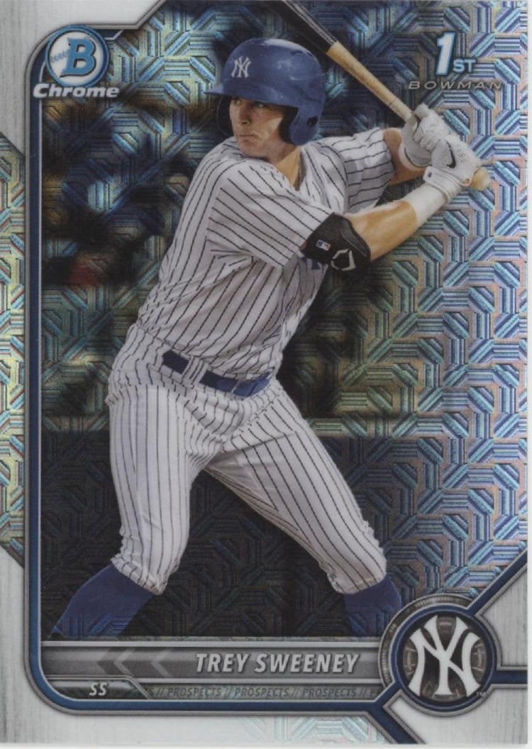 Trey Sweeney 2022 Bowman Chrome Prospects Mojo Refractor #BCP-137
