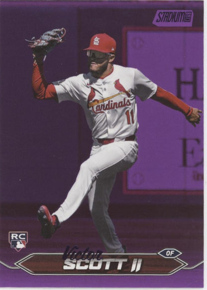 Victor Scott II 2024 Topps Stadium Club Purple RC 72/75 #23