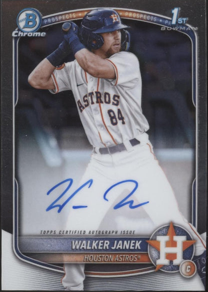 Walker Janek 2025 Bowman Chrome Prospects Auto #CPA-WJA