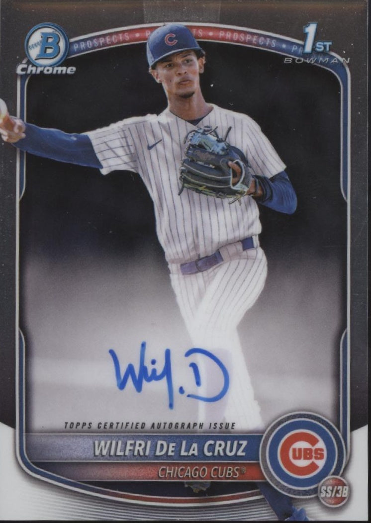 Wilfri De La Cruz 2025 Bowman Chrome Prospects Auto #CPA-WD