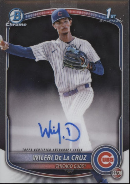 Wilfri De La Cruz 2025 Bowman Chrome Prospects Auto #CPA-WD
