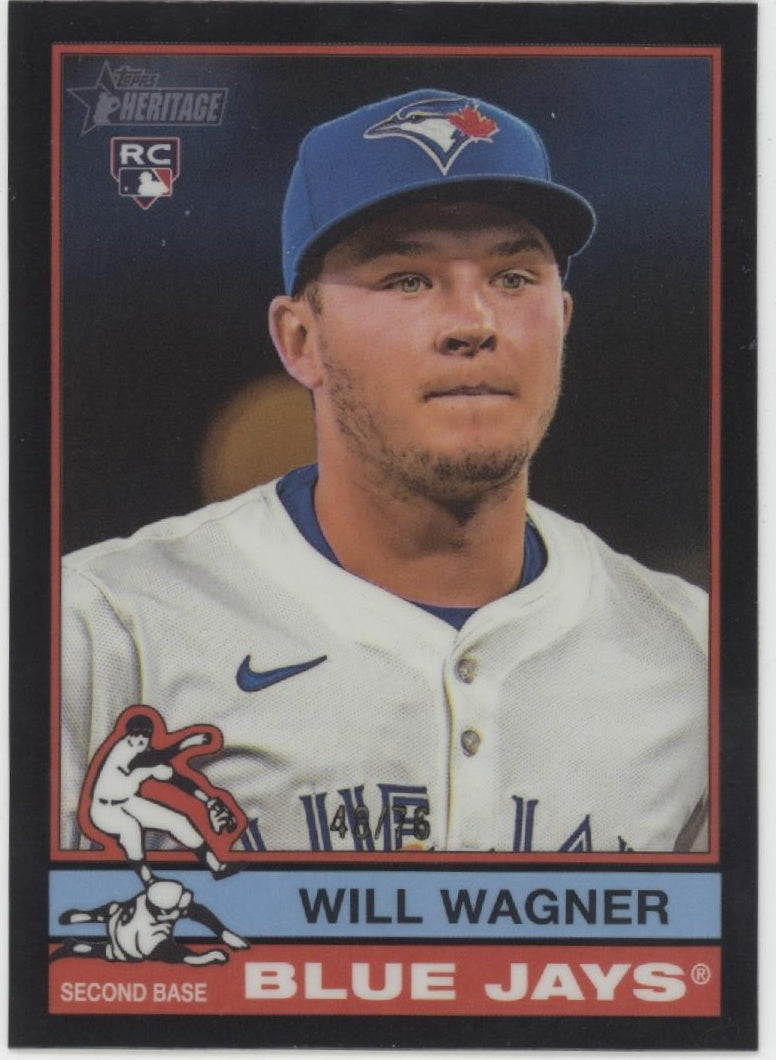 Will Wagner 2025 Topps Chrome Heritage Black RC #35