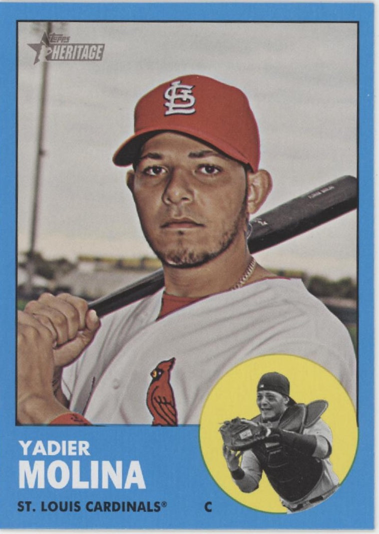 Yadier Molina 2012 Topps Heritage Blue #172