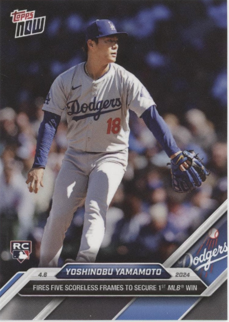 Yoshinobu Yamamoto 2024 Topps Now RC #42 #2
