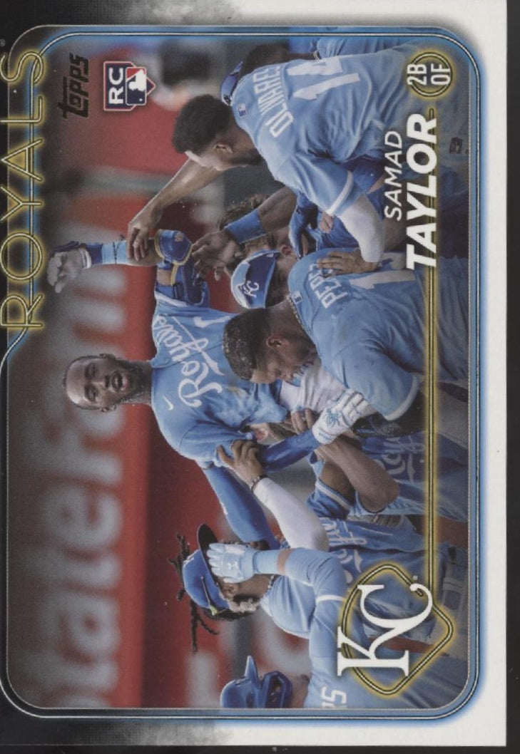 Samad Taylor 2024 Topps Series 1 Gold Mirror Image RC #32