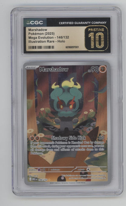 Marshadow Pokemon Mega Evolutions Illustration Rare Holo #146 CGC 10 Pristine