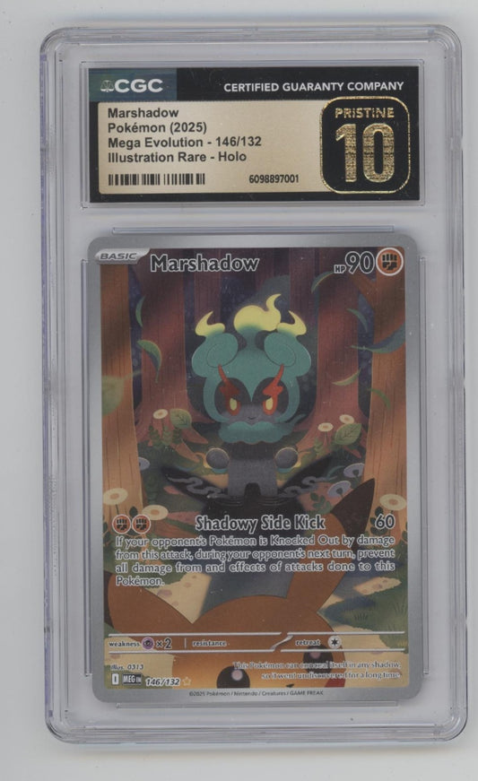 Marshadow Pokemon Mega Evolutions Illustration Rare Holo #146 CGC 10 Pristine