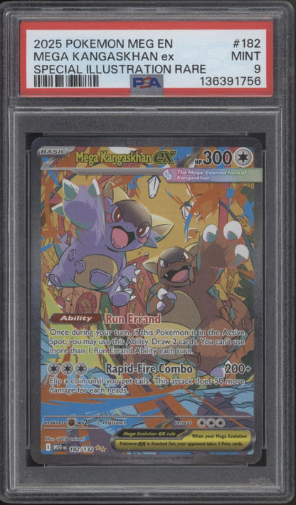 Mega Kangaskhan ex Pokemon Mega Evolutions Special Illustration Rare #182 PSA 9