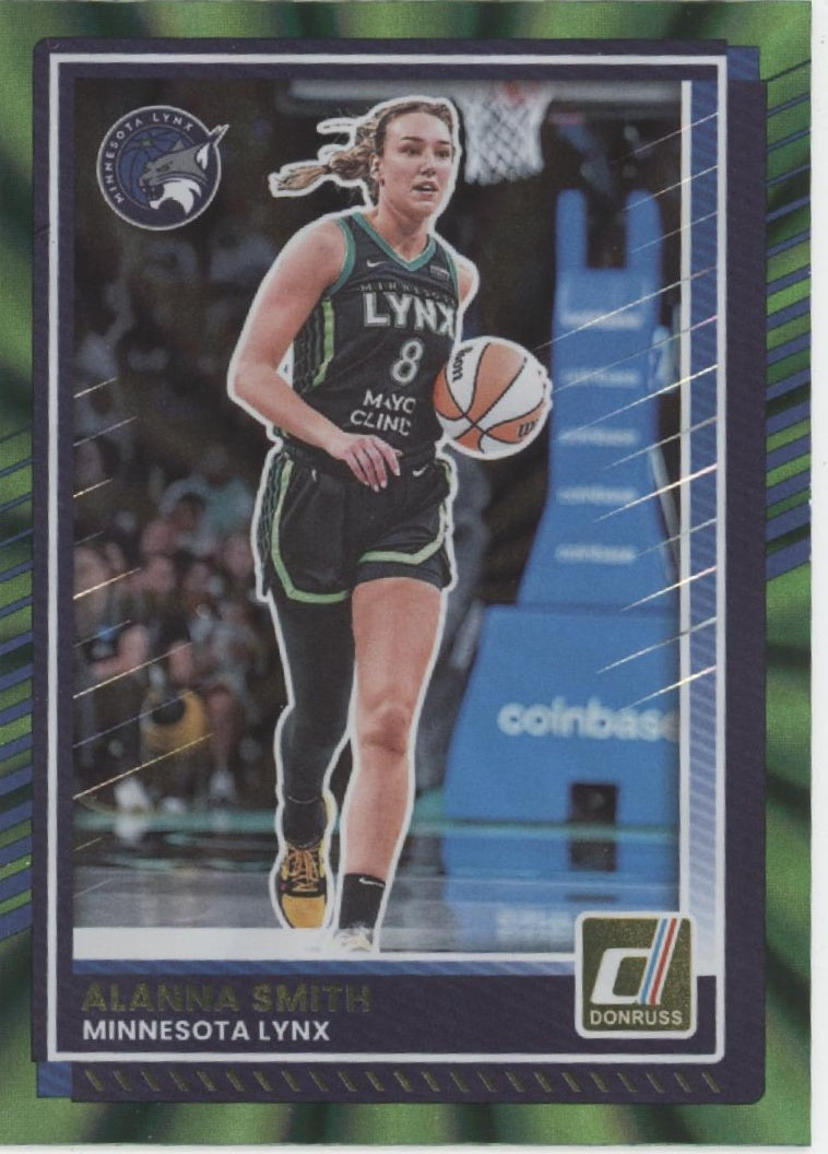 Alanna Smith 2025 Panini WNBA Donruss Green Laser #68